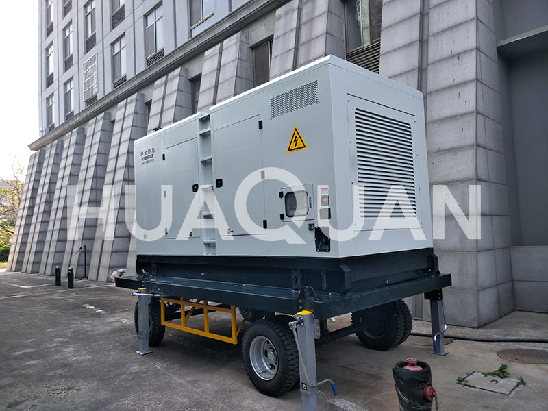 吉林省敦化市建筑工程550kW移動式發電機組電站項目