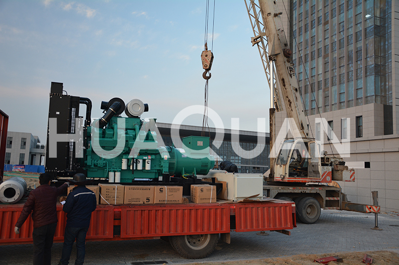 山東濟寧微山項目施工500kW發電機組電站項目